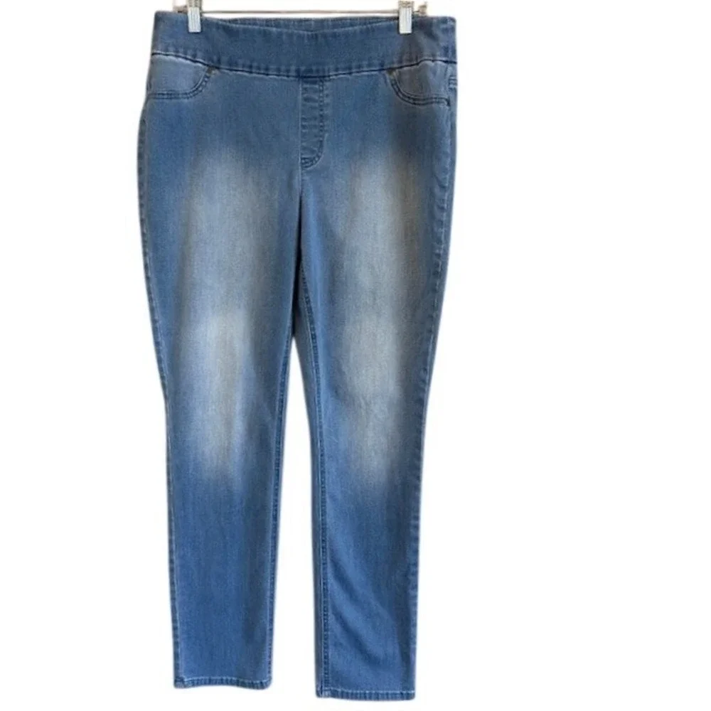 Chico's Women's Perfect Stretch Pull On Ankle‎ Jegging Jeans Stretch (1.5) 10